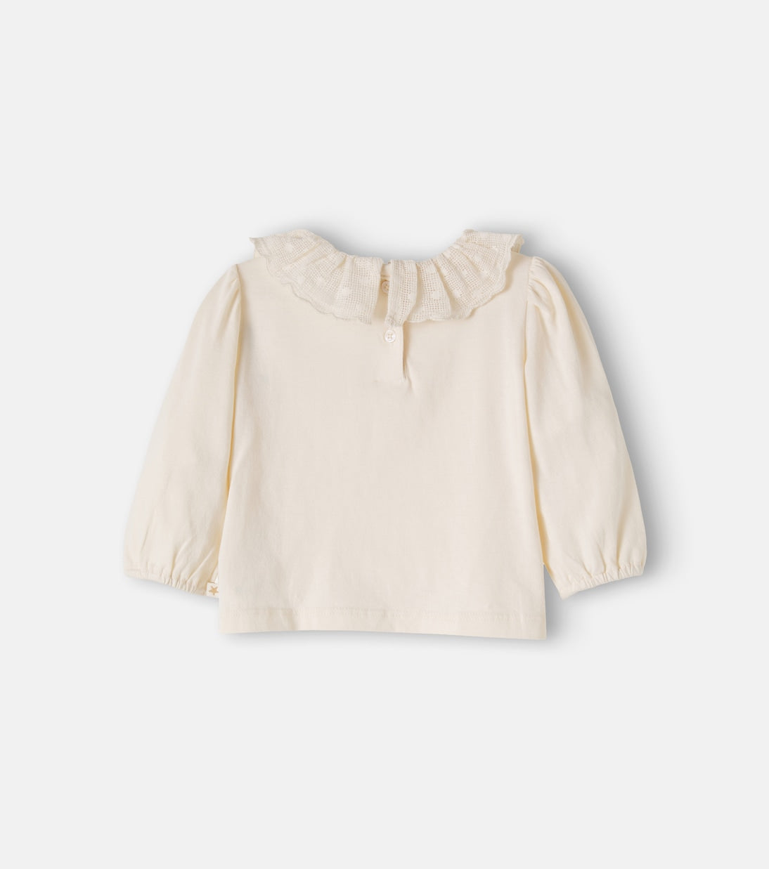 Bonton - Baby Piris embroidered ruffled cotton top