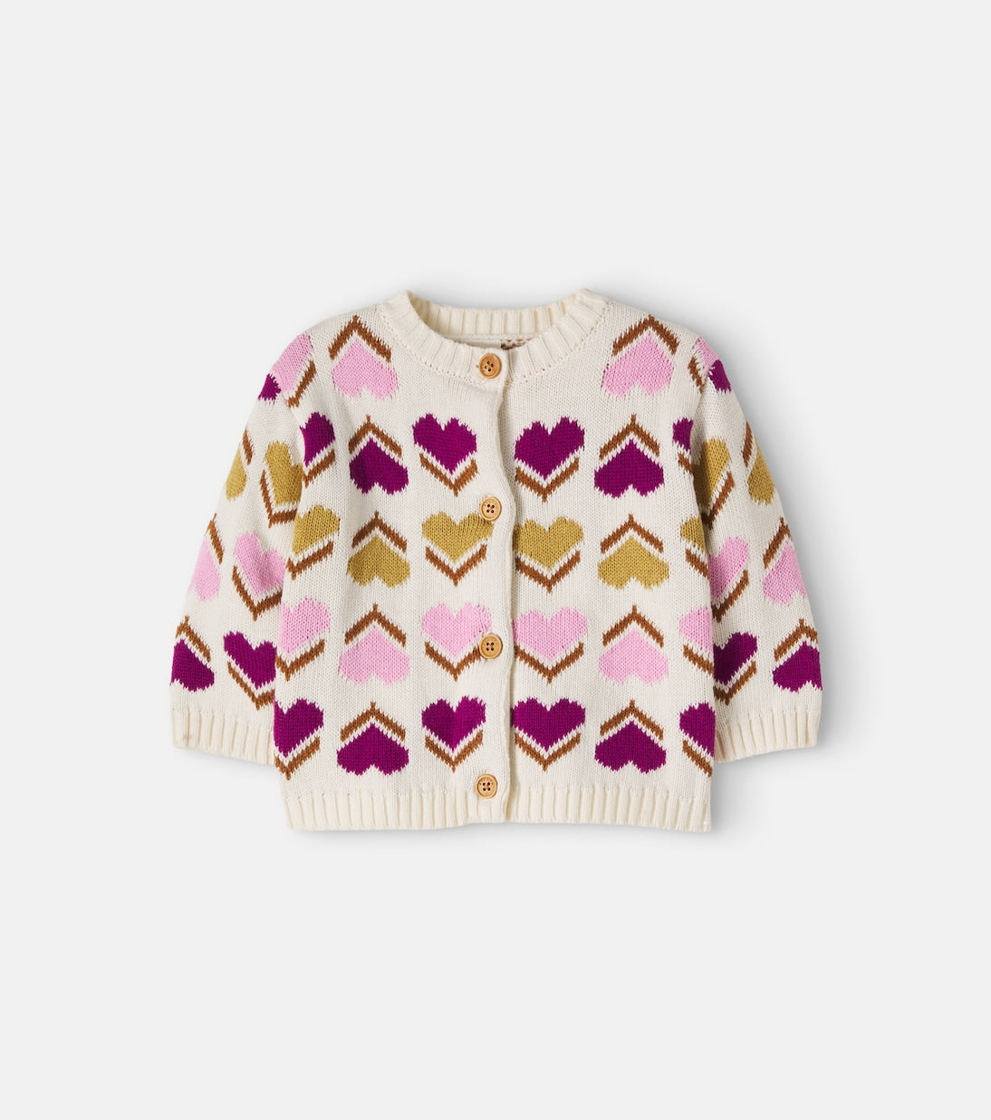 Bonton - Baby Maligne knitted jacquard cardigan