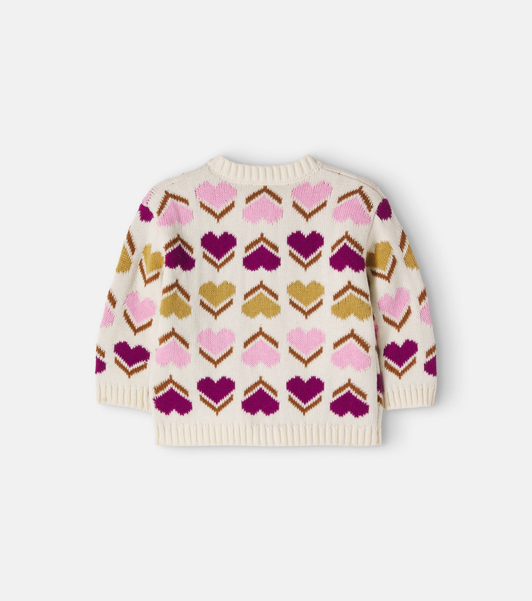 Bonton - Baby Maligne knitted jacquard cardigan