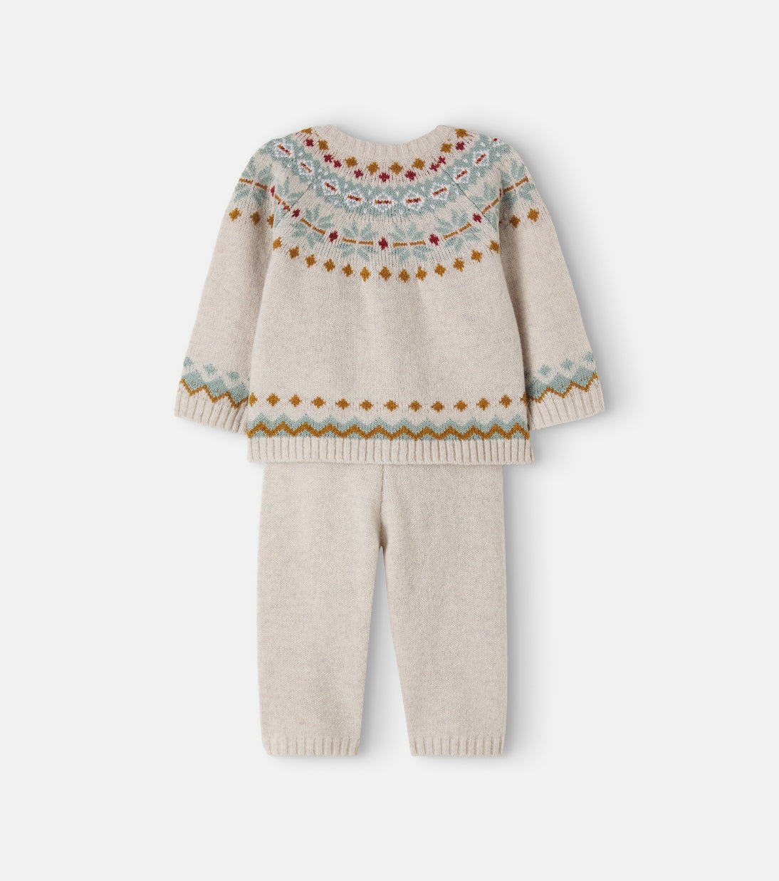 Bonton - Baby Toudou Scone wool-blend cardigan and pants set