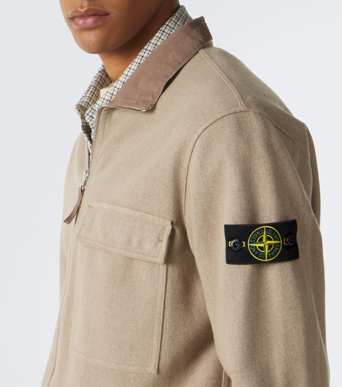 Stone Island - Compass wool-blend blouson jacket