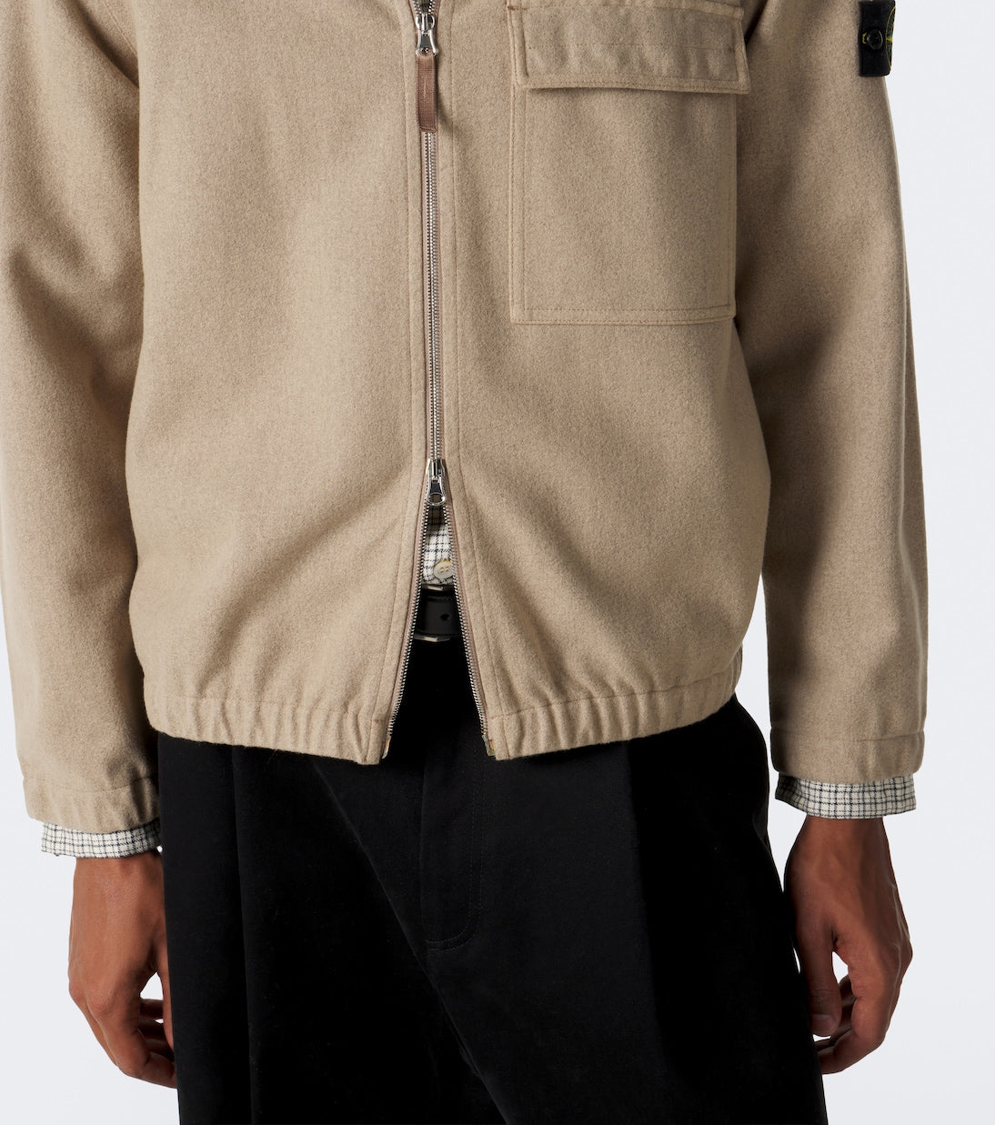 Stone Island - Compass wool-blend blouson jacket