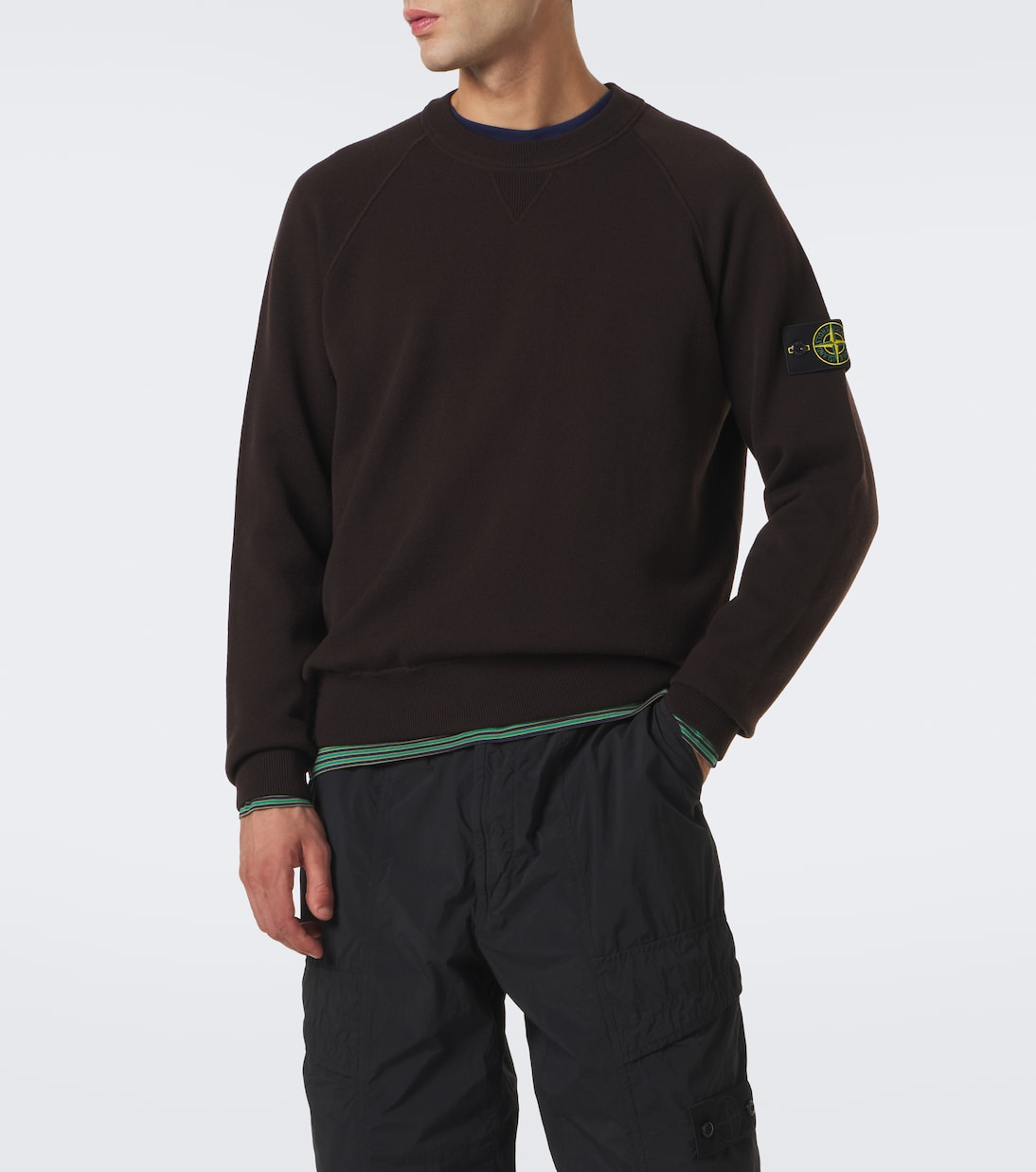Stone Island - Compass badge wool-blend sweater