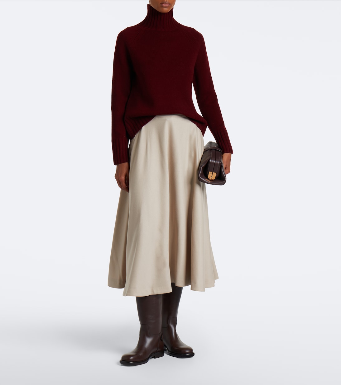 'S Max Mara - Wool midi skirt
