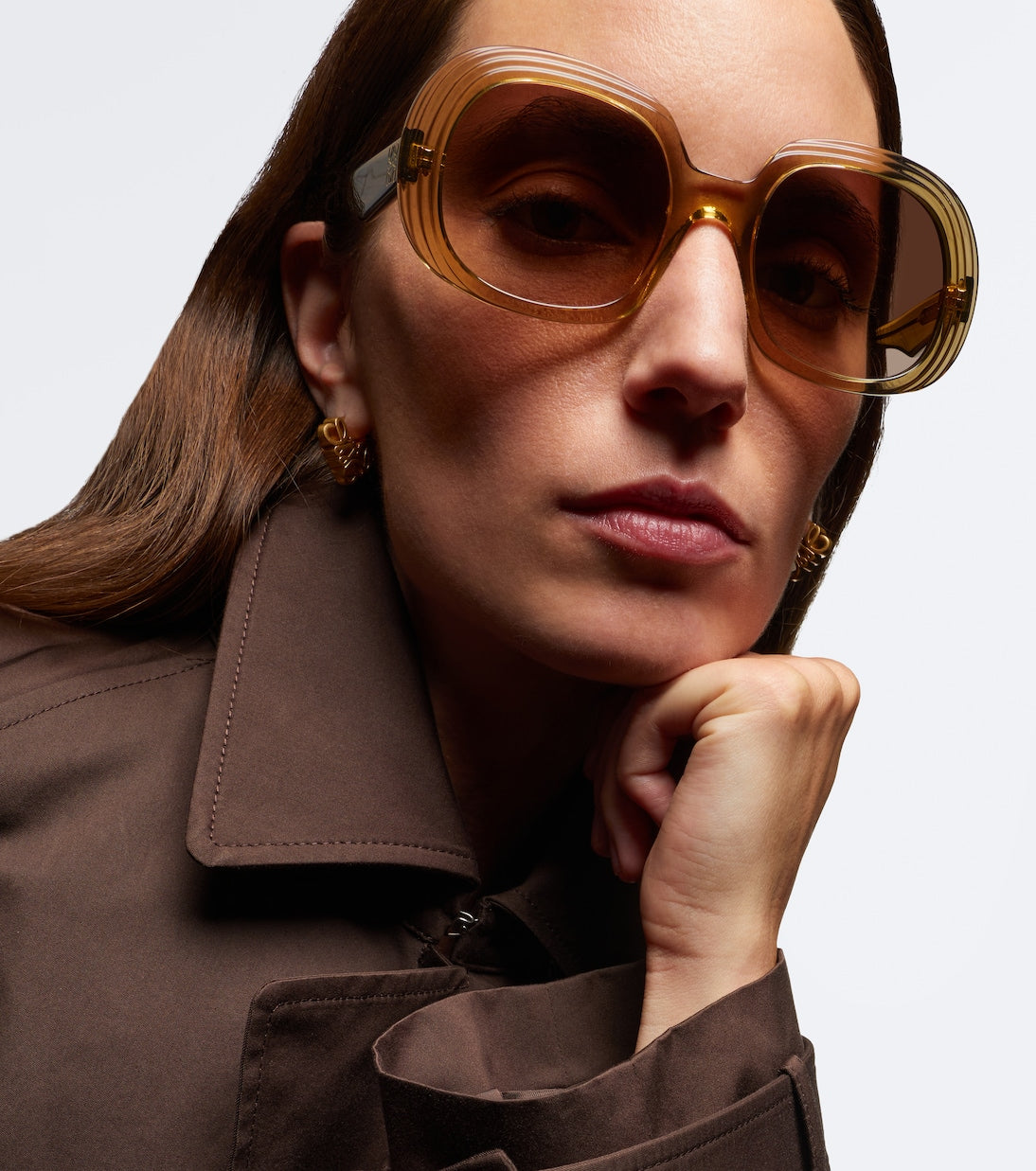 Loewe - Mini Anagram Steps round sunglasses