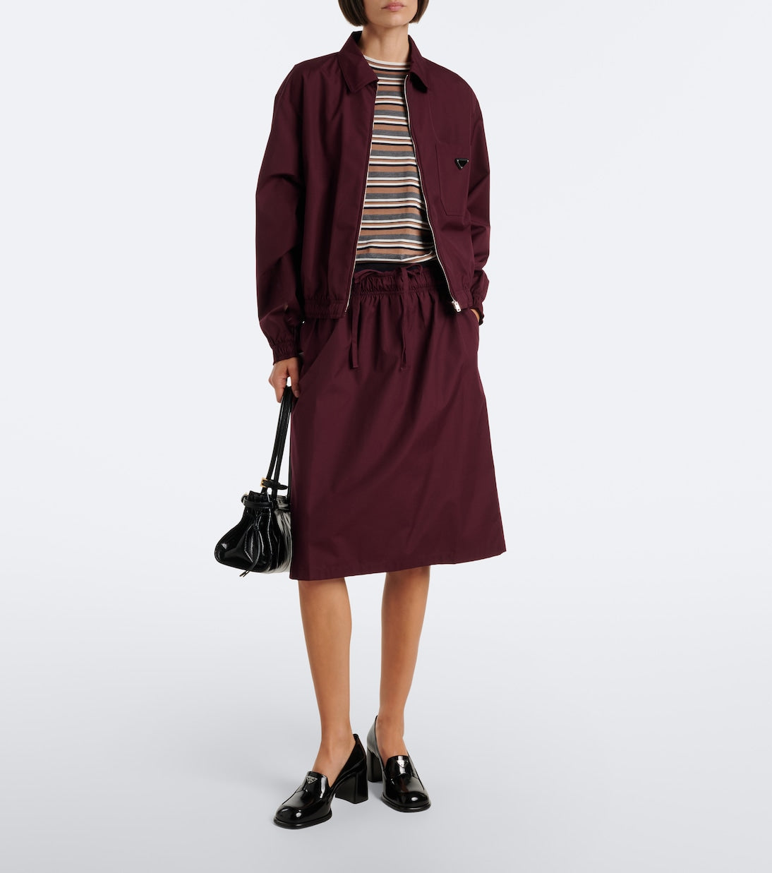 Prada - Leather loafer pumps