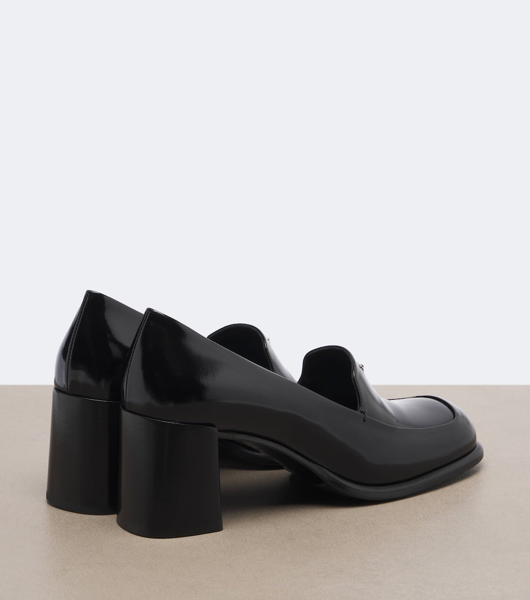 Prada - Leather loafer pumps