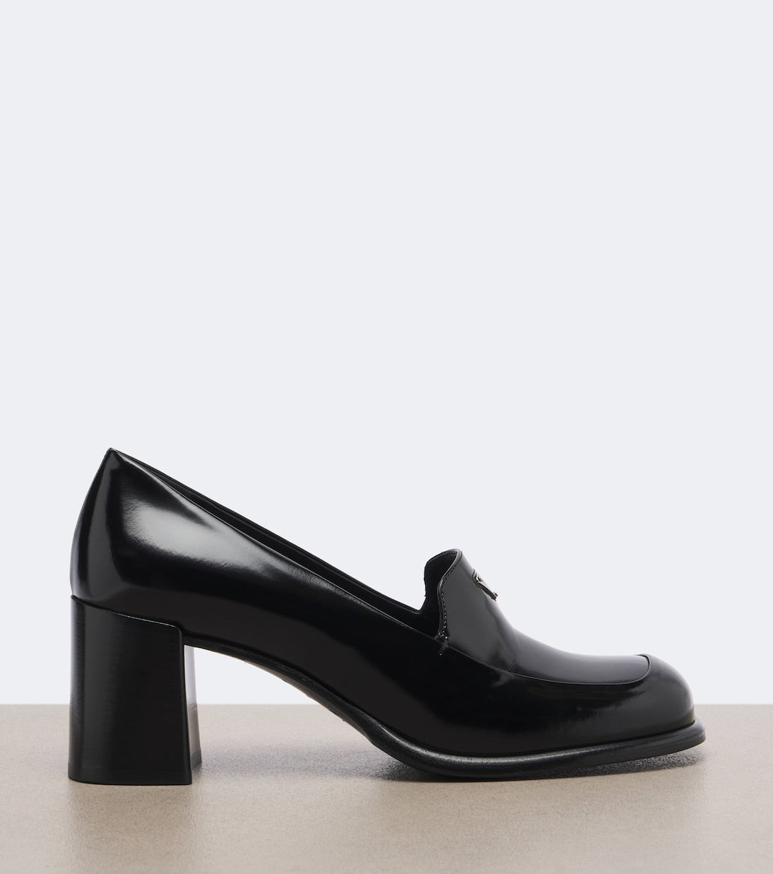 Prada - Leather loafer pumps