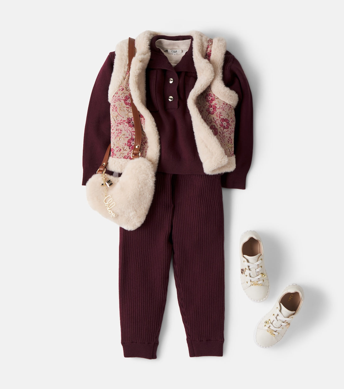Chloé Kids - Floral jacquard vest