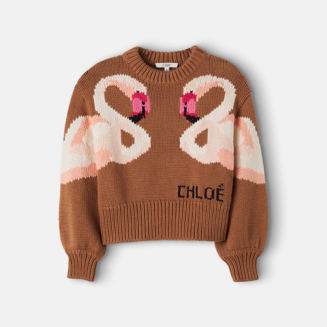 Chloé Kids - Intarsia cotton and wool sweater