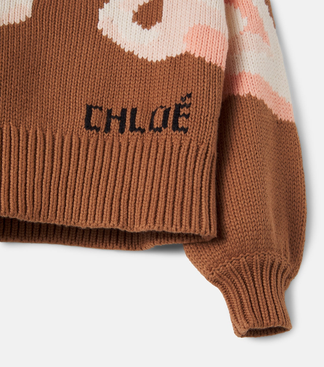 Chloé Kids - Intarsia cotton and wool sweater