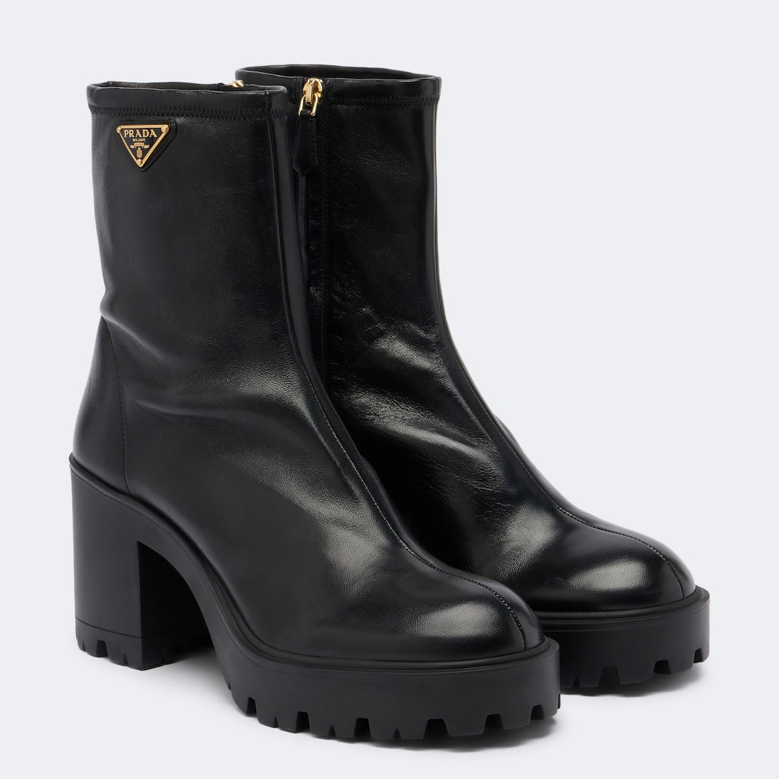 Prada - Leather ankle boots