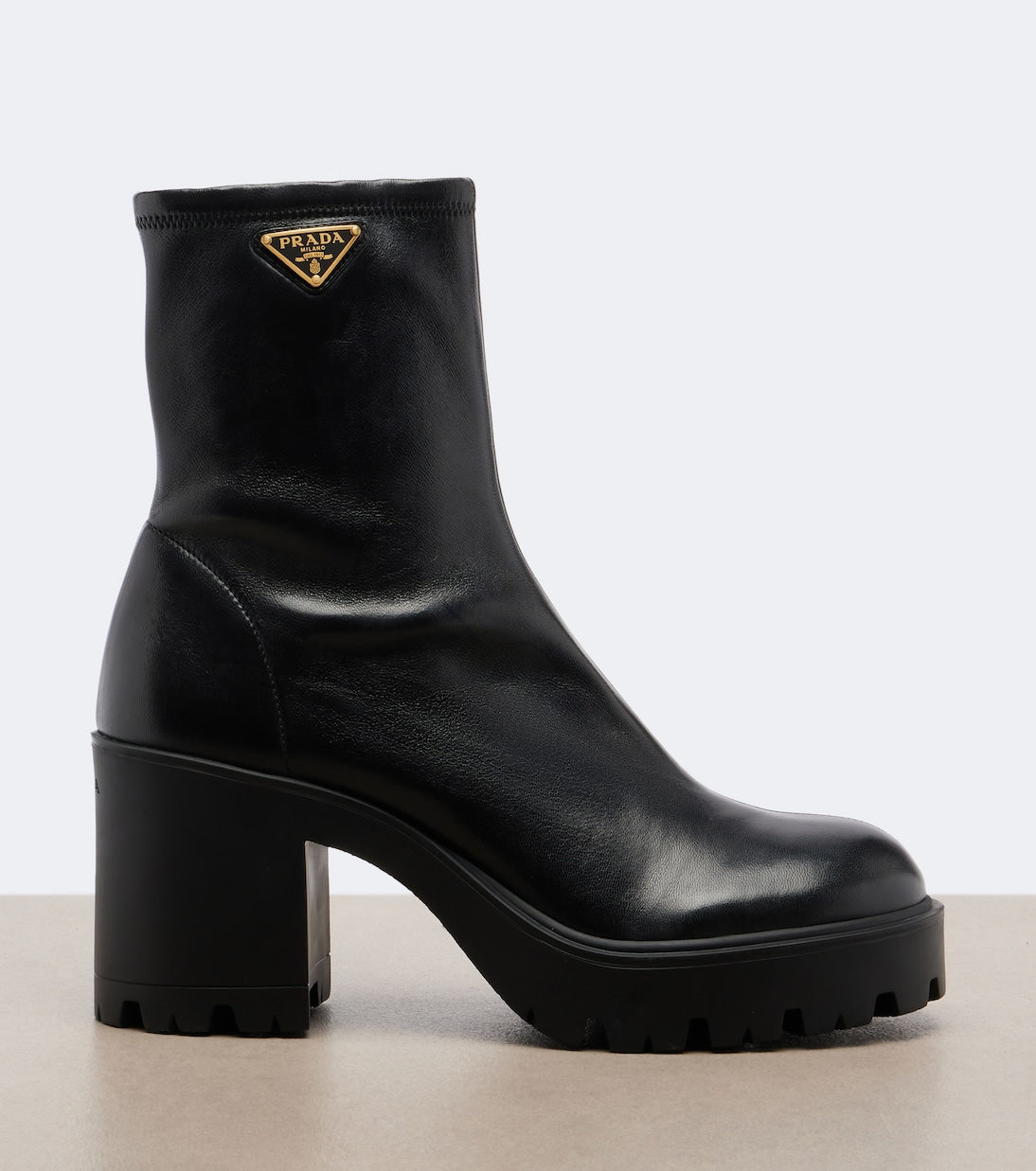 Prada - Leather ankle boots