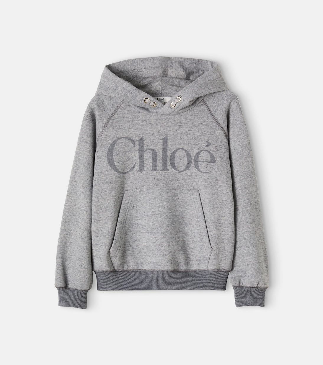 Chloé Kids - Logo cotton jersey hoodie