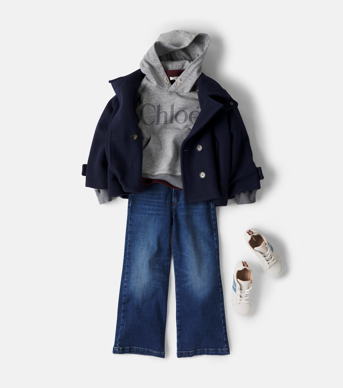 Chloé Kids - Logo cotton jersey hoodie