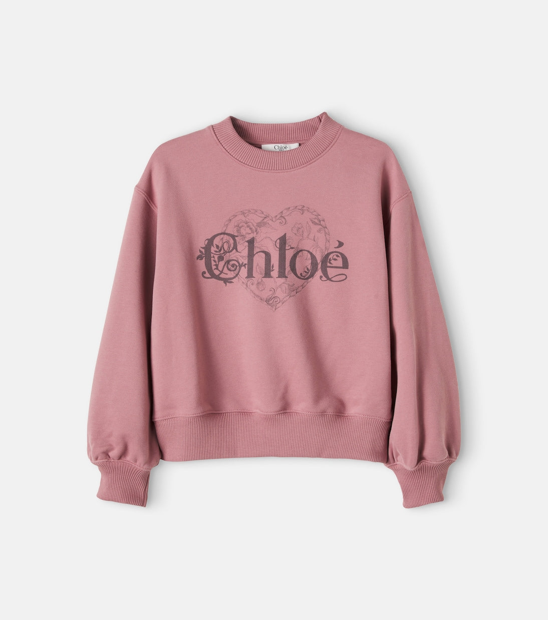 Chloé Kids - Logo printed cotton jersey sweatshirt