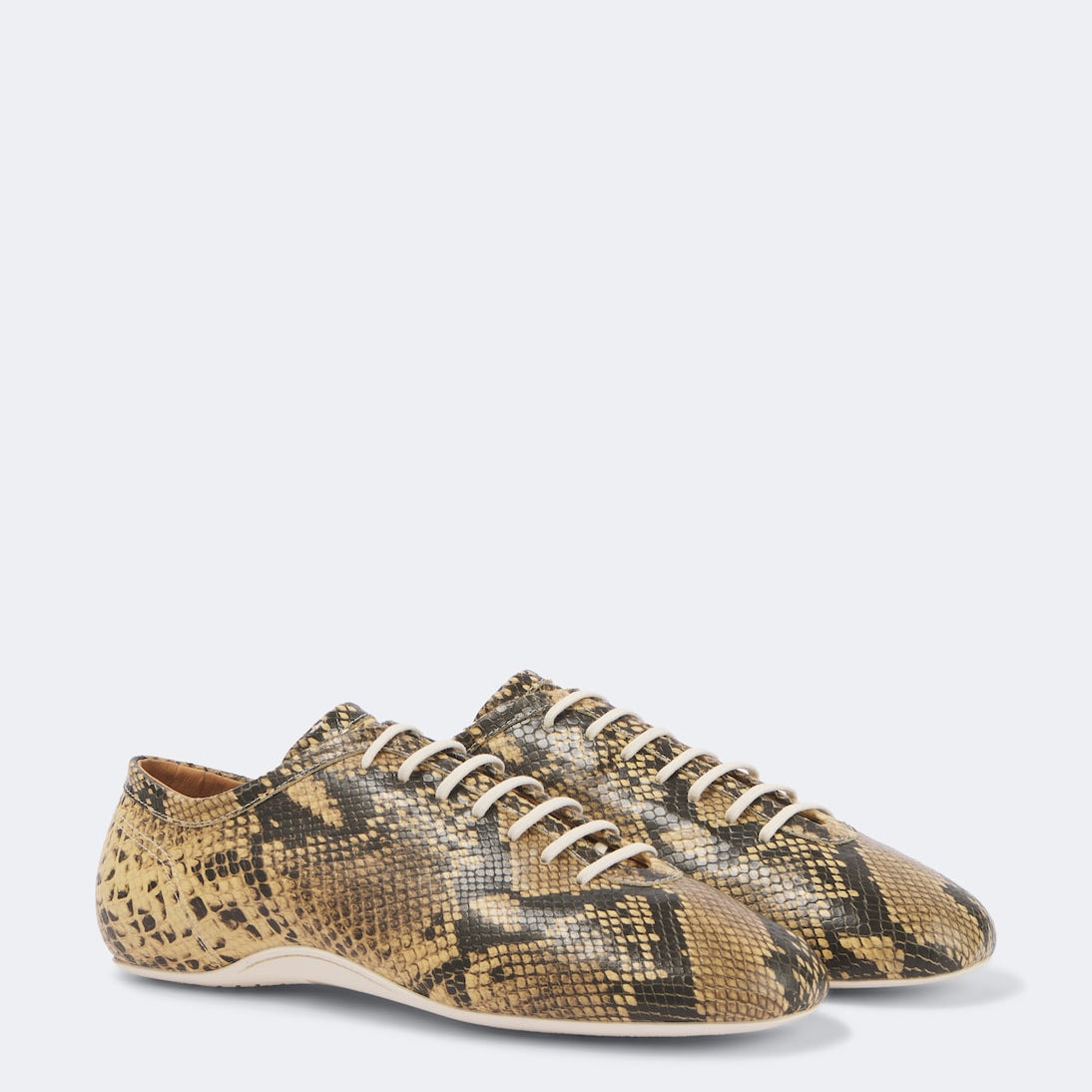 Dries Van Noten - Snake-effect leather sneakers