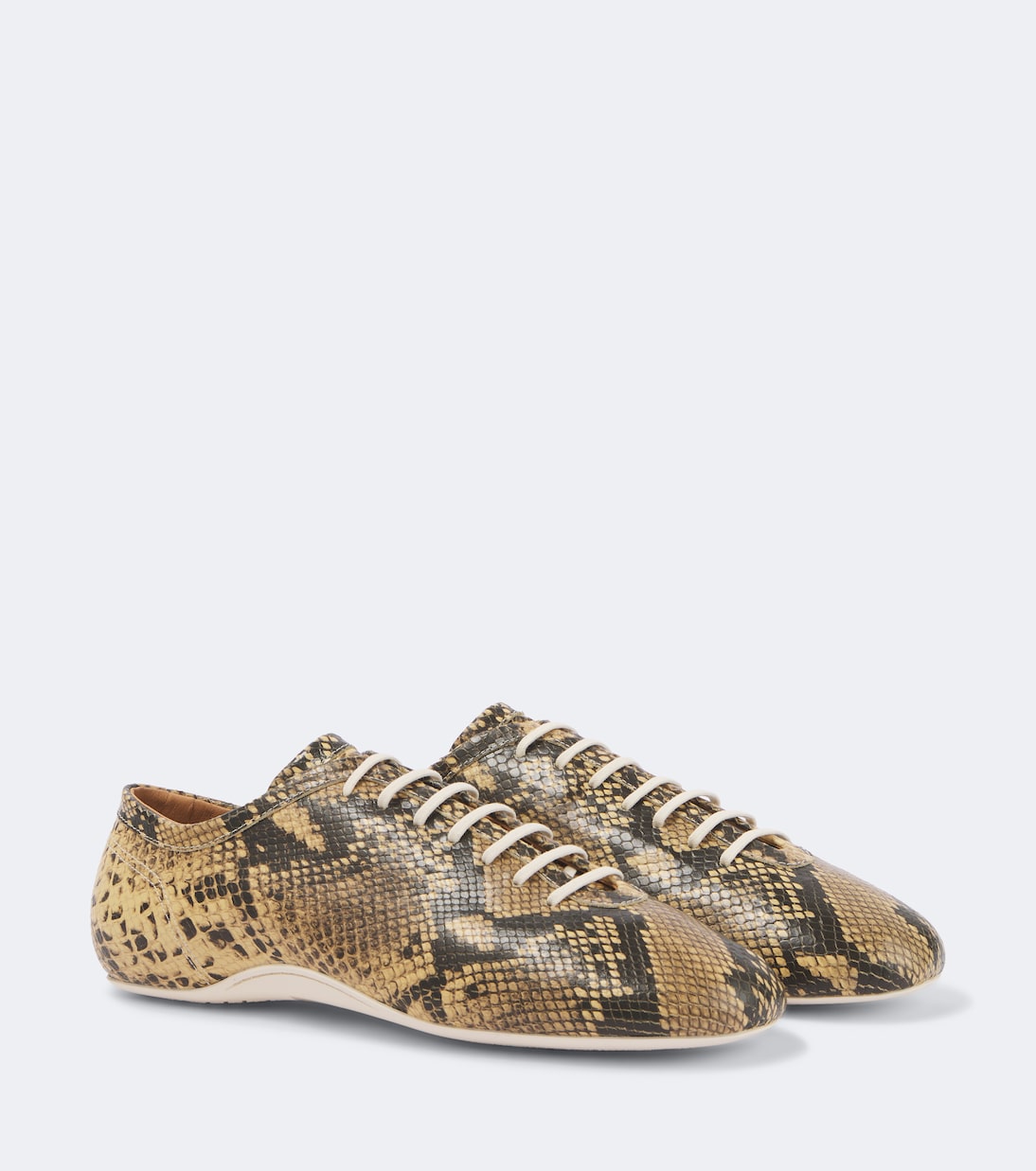 Dries Van Noten - Snake-effect leather sneakers