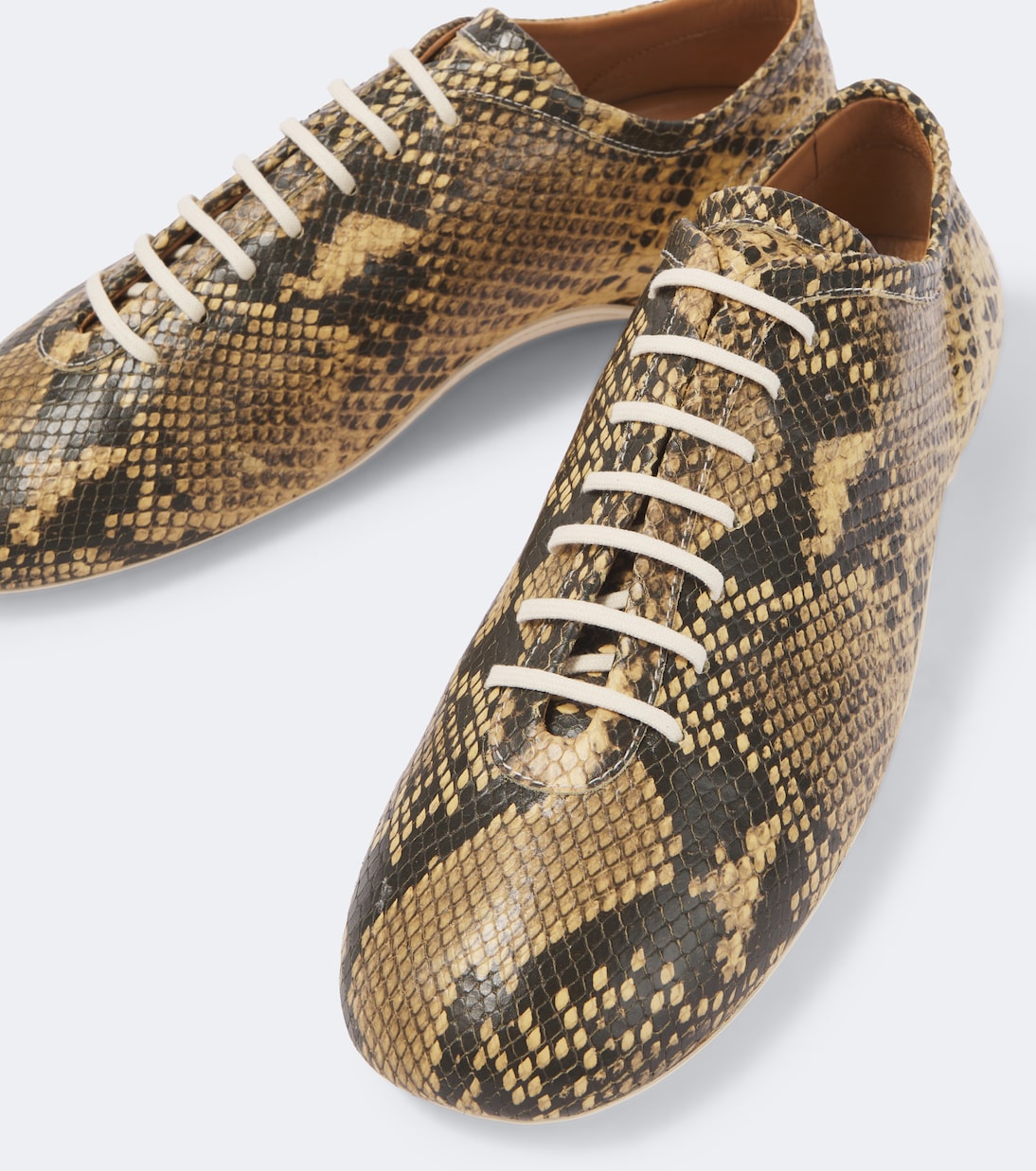 Dries Van Noten - Snake-effect leather sneakers