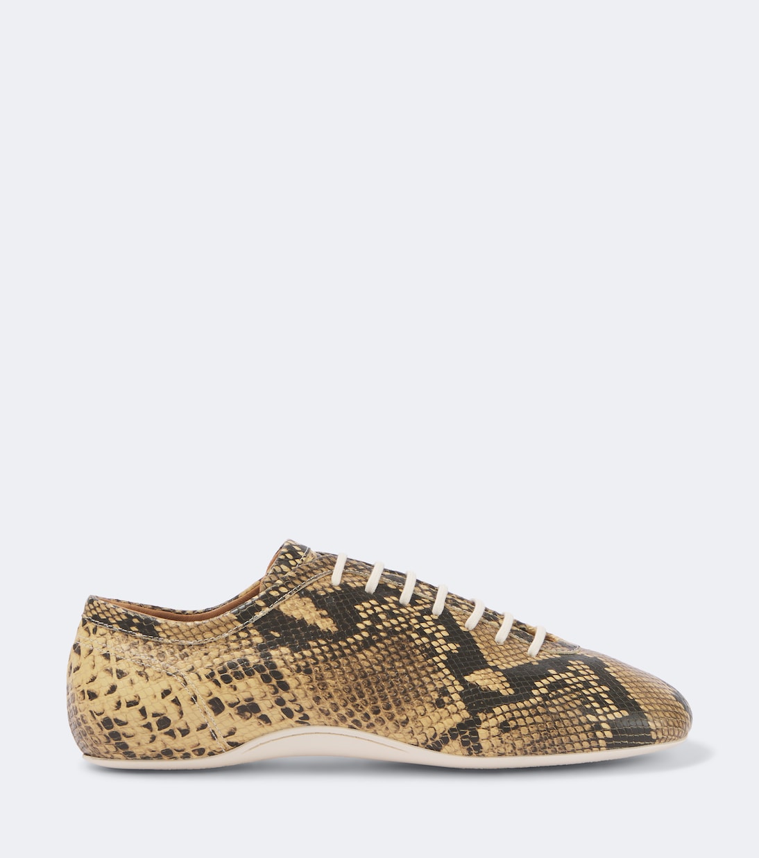 Dries Van Noten - Snake-effect leather sneakers