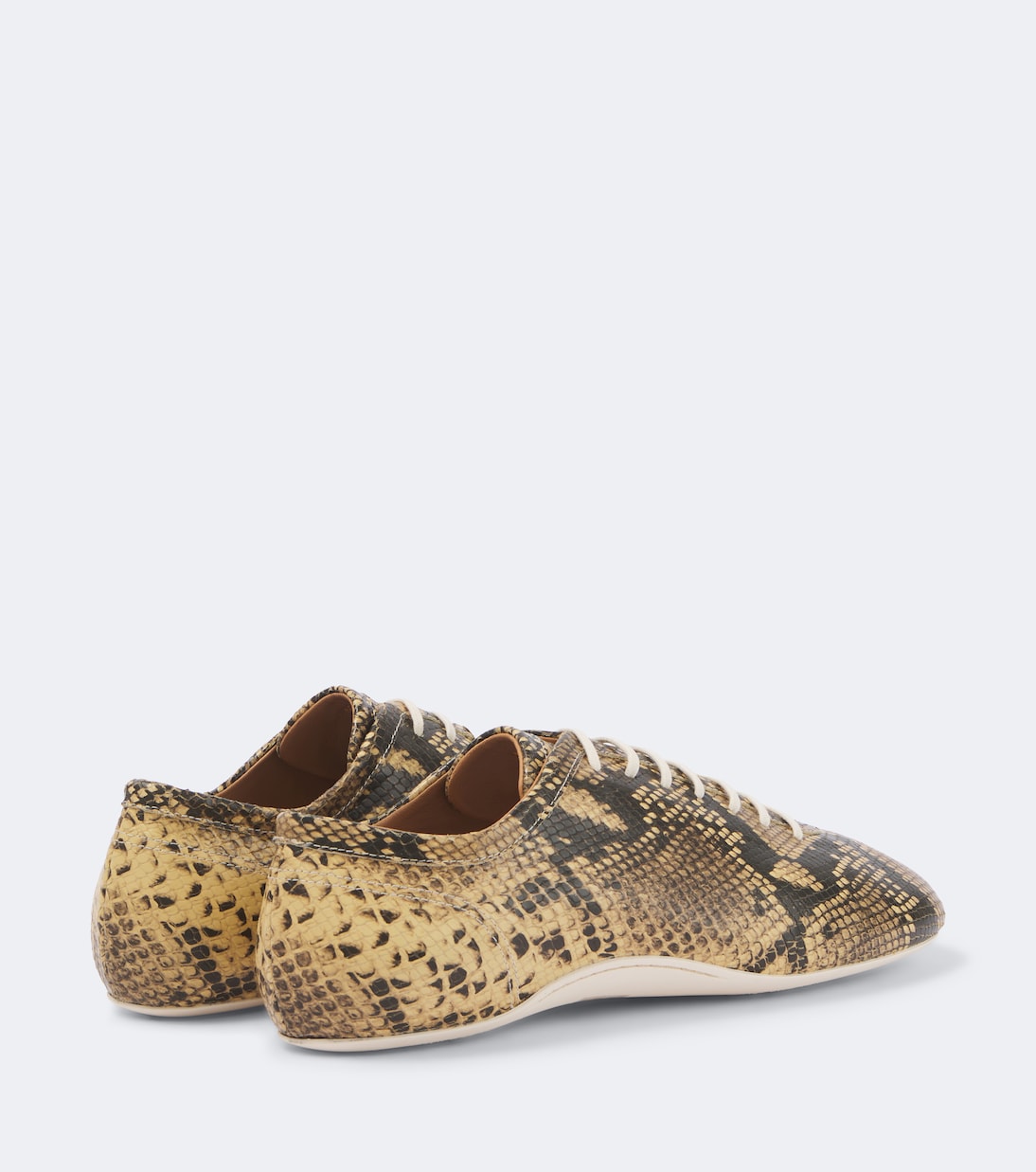 Dries Van Noten - Snake-effect leather sneakers