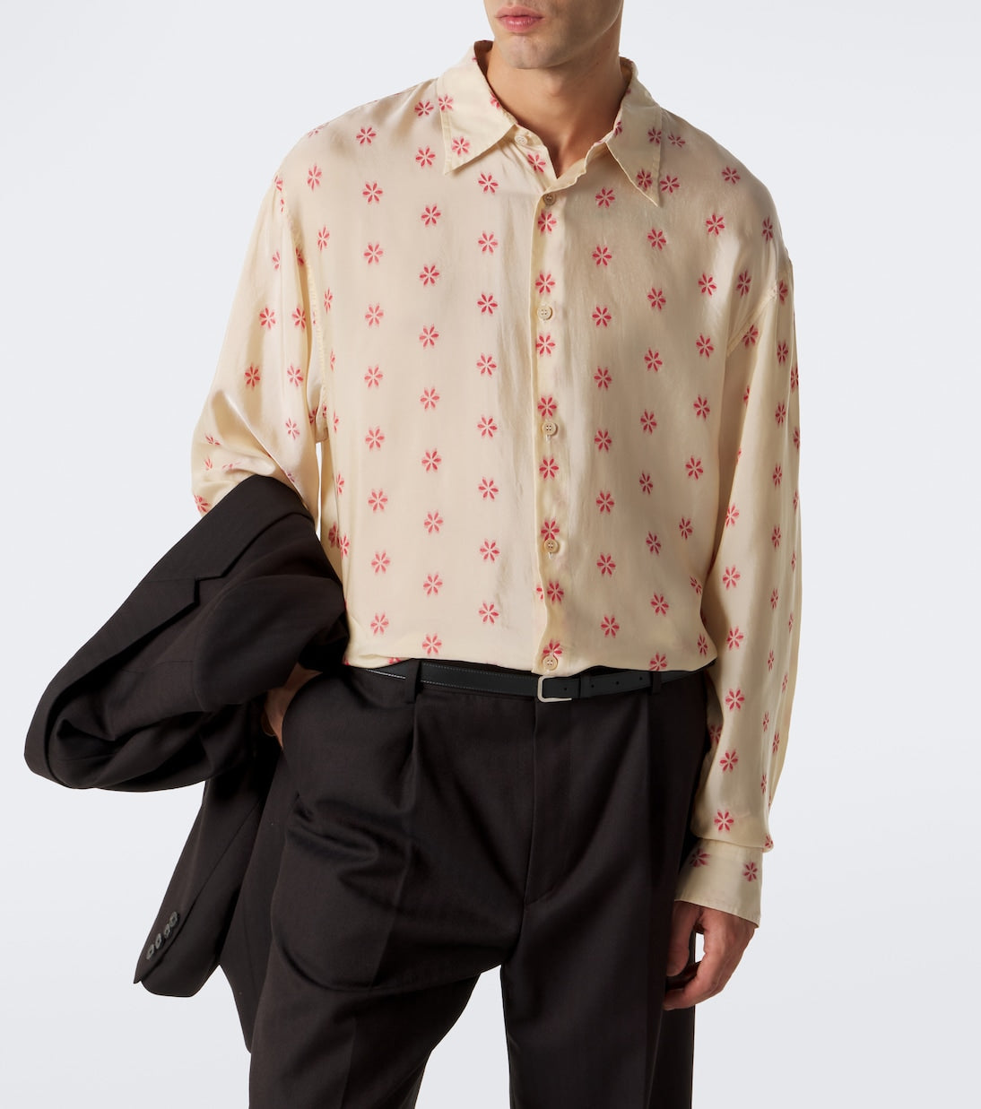 Dries Van Noten - Floral jacquard shirt