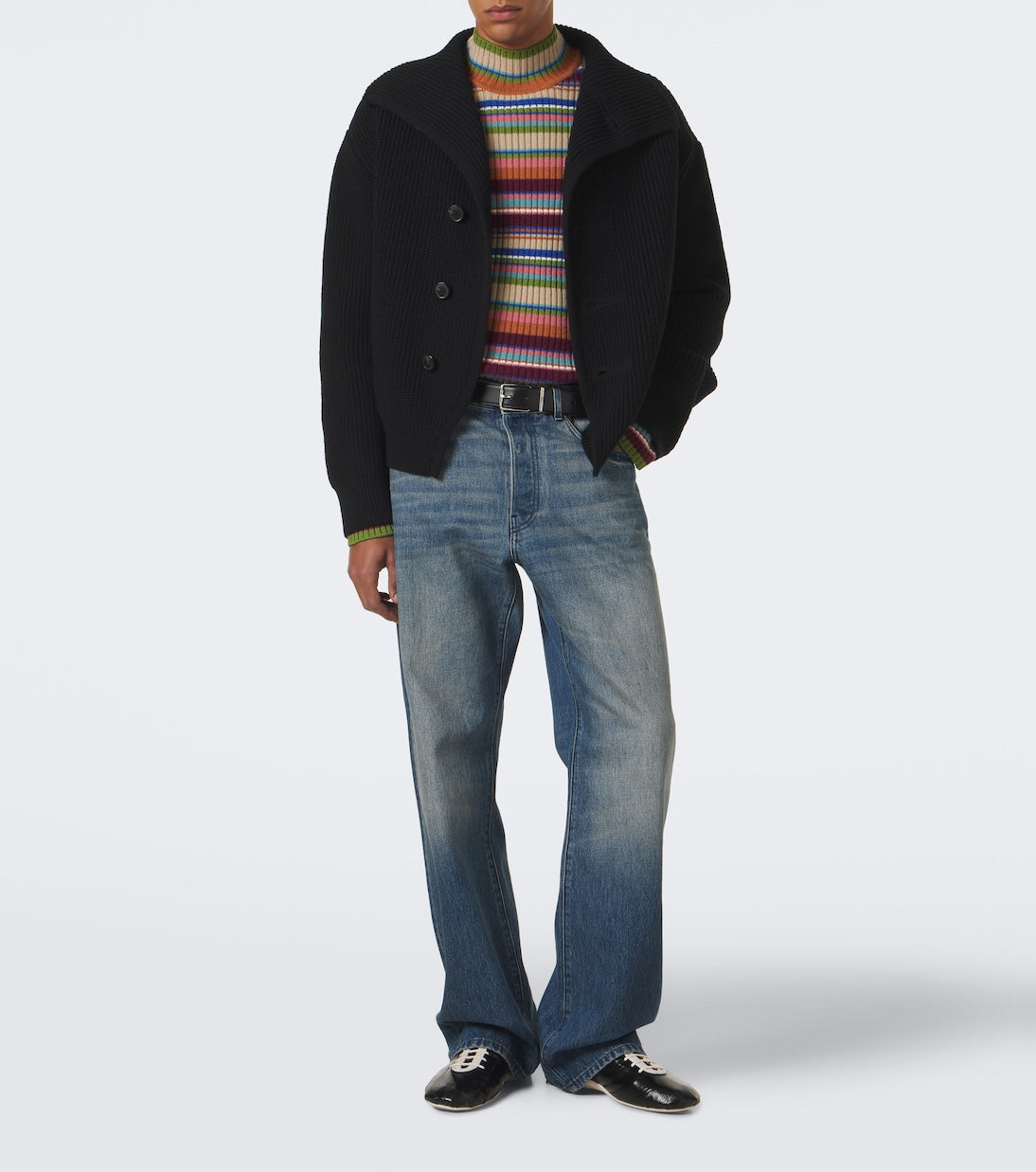 Dries Van Noten - Leather sneakers