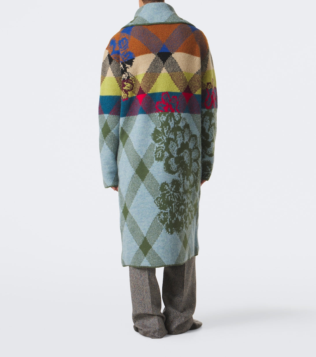 Dries Van Noten - Patchwork wool and alpaca-blend long coat