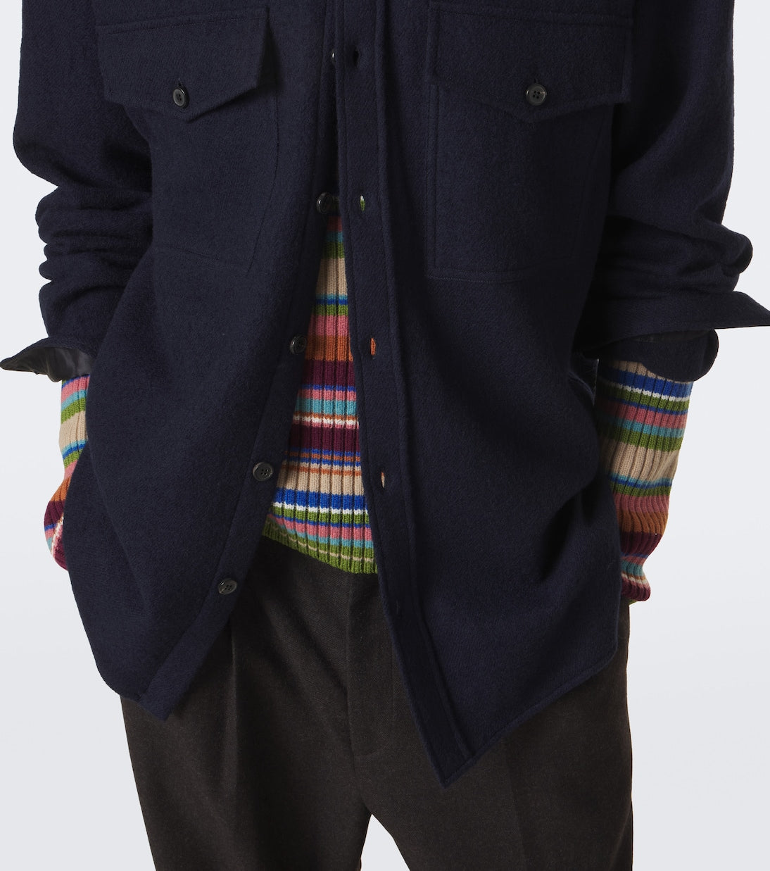 Dries Van Noten - Wool overshirt
