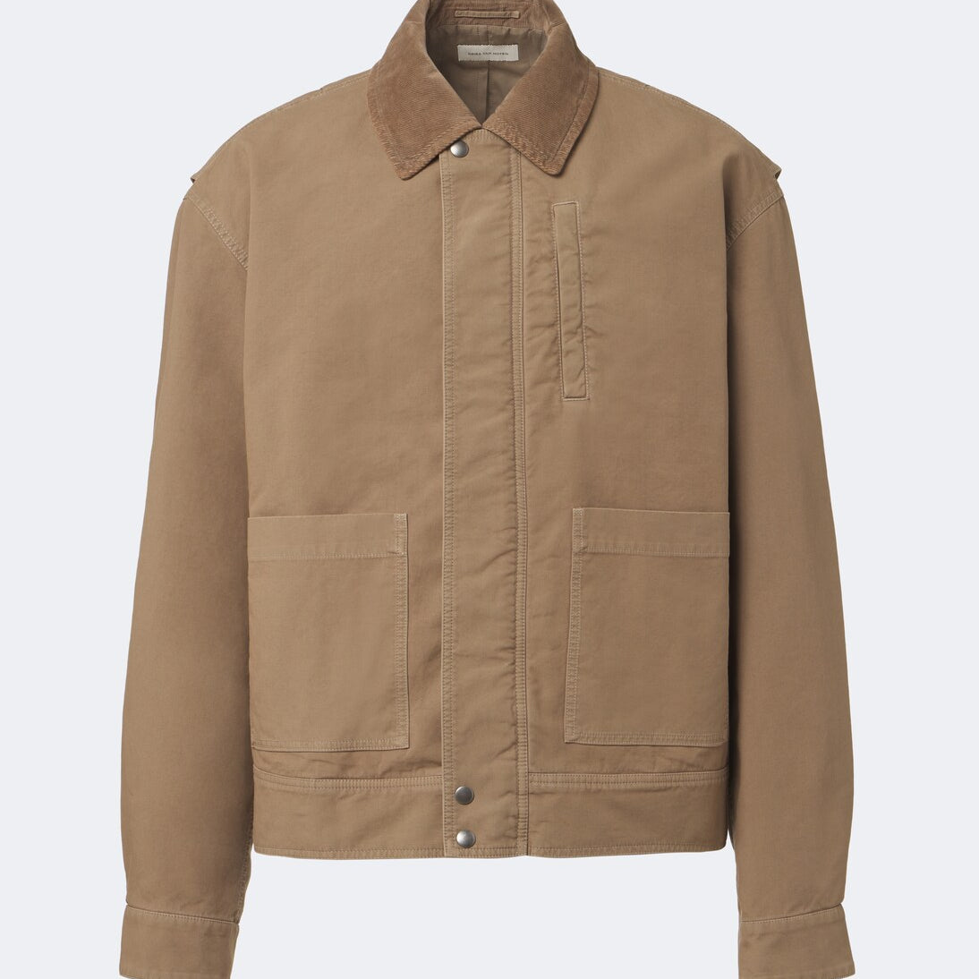 Dries Van Noten - Corduroy-trimmed cotton field jacket