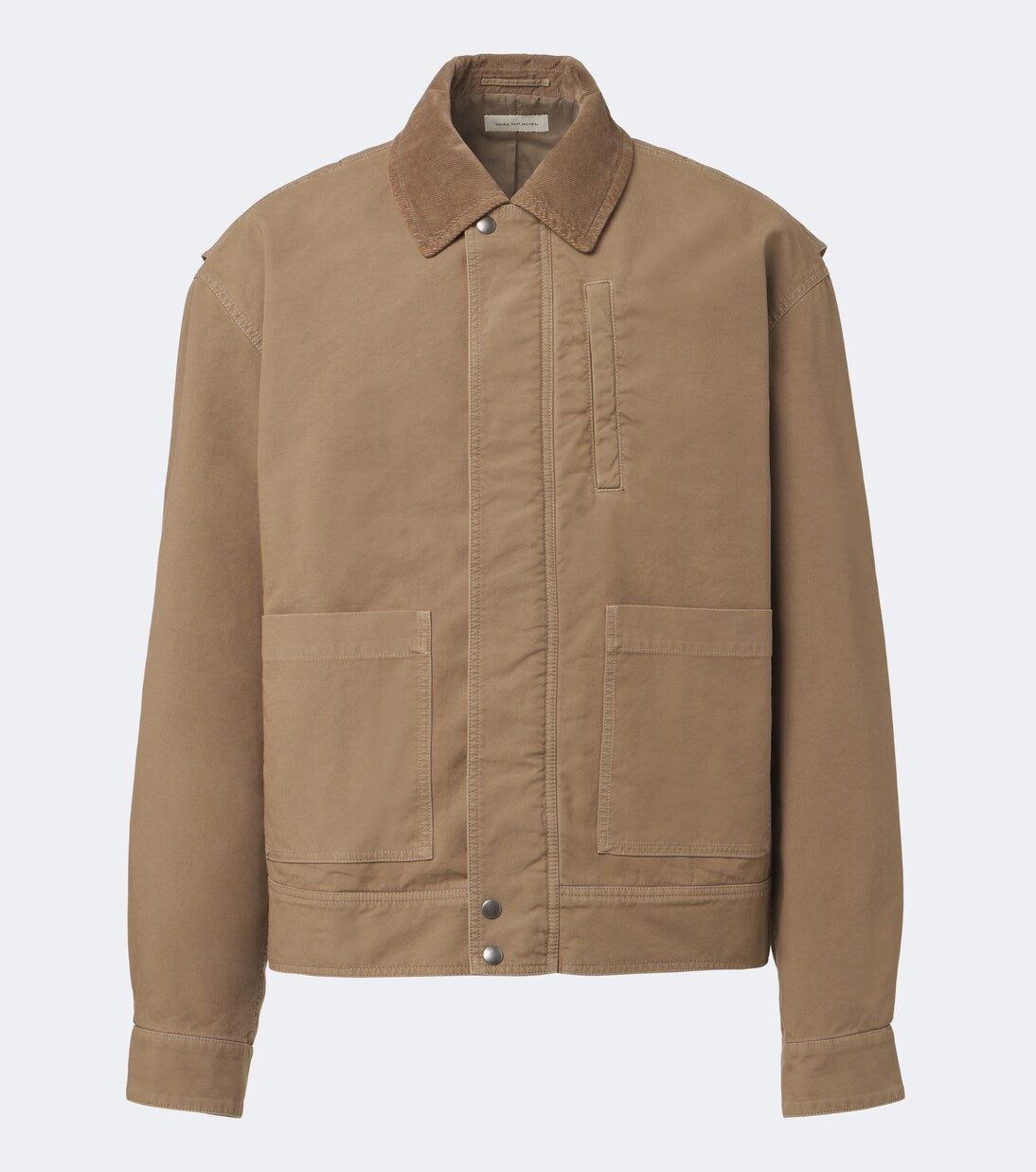 Dries Van Noten - Corduroy-trimmed cotton field jacket