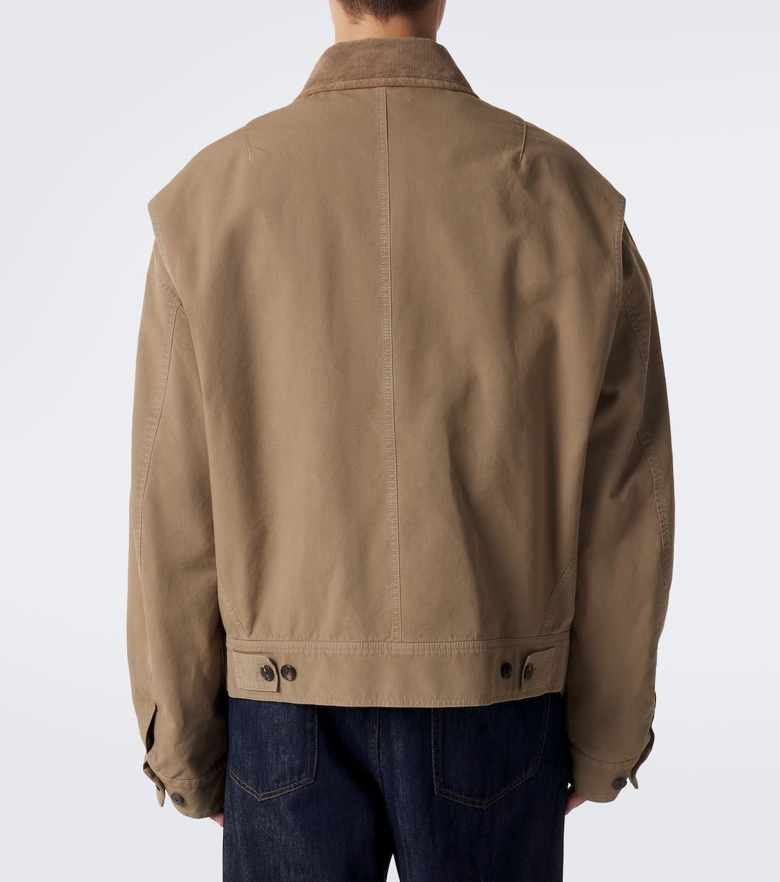 Dries Van Noten - Corduroy-trimmed cotton field jacket