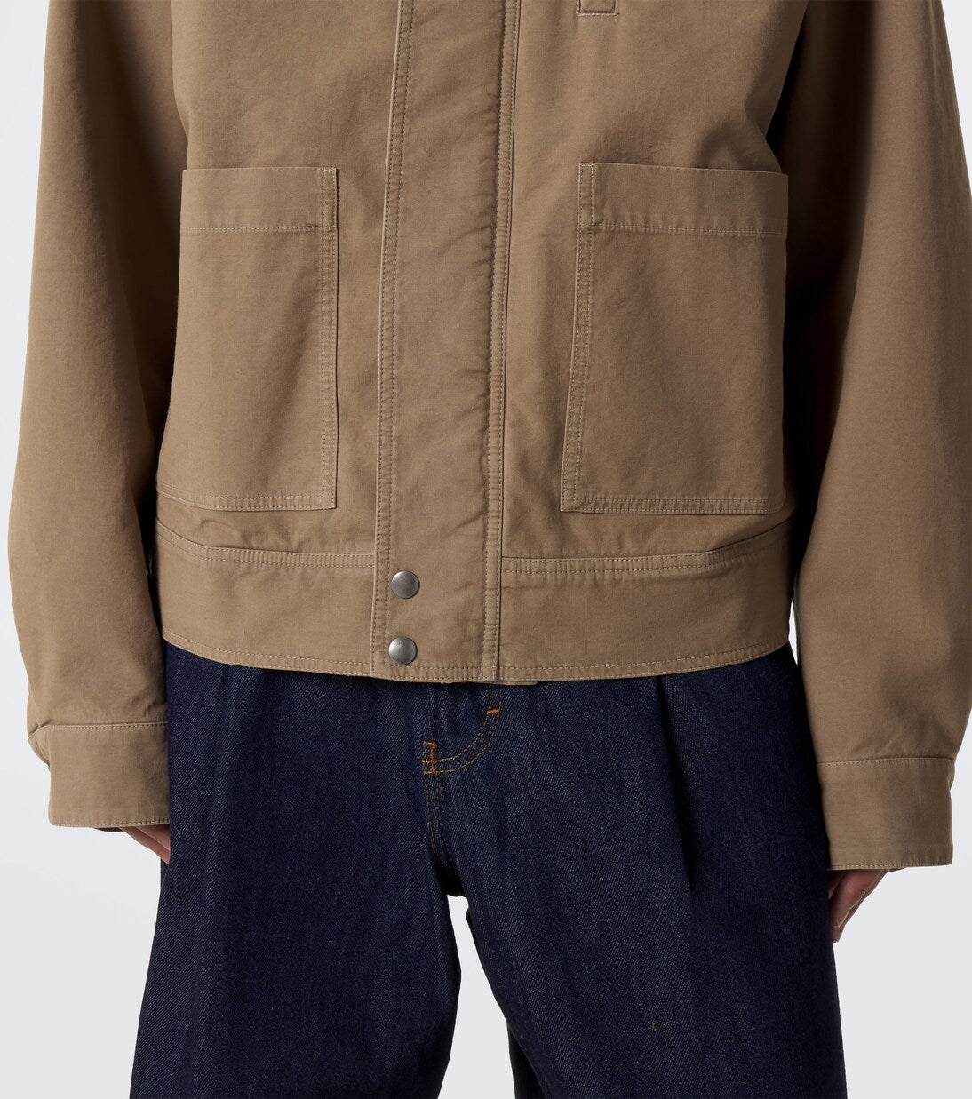 Dries Van Noten - Corduroy-trimmed cotton field jacket