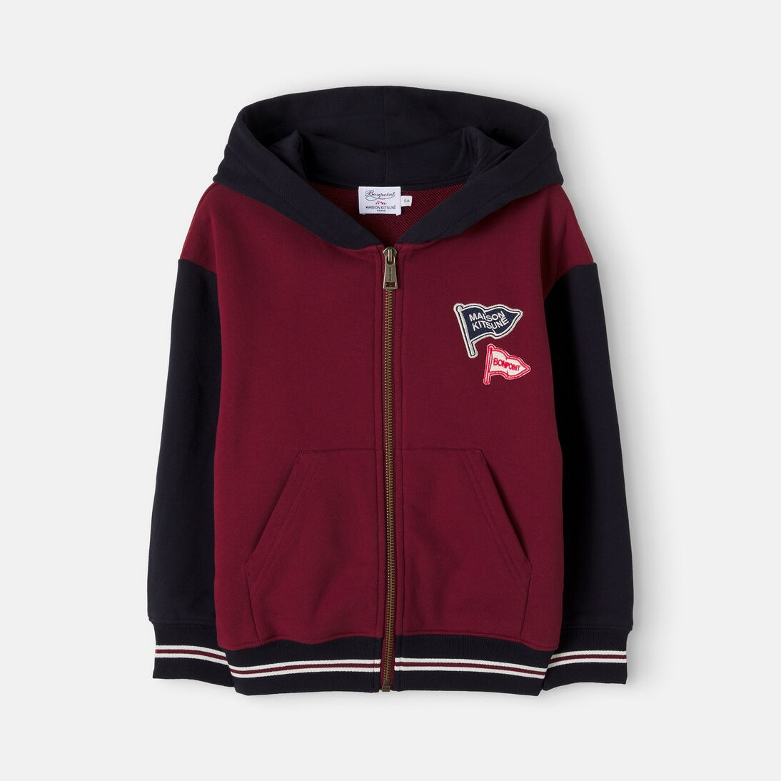 Bonpoint - x Maison Kitsuné cotton zip-up hoodie