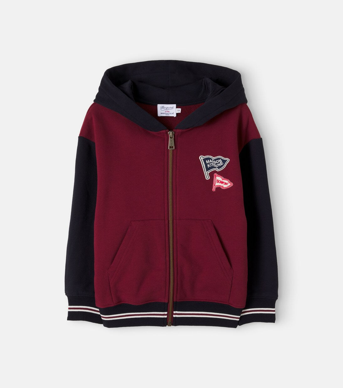 Bonpoint - x Maison Kitsuné cotton zip-up hoodie