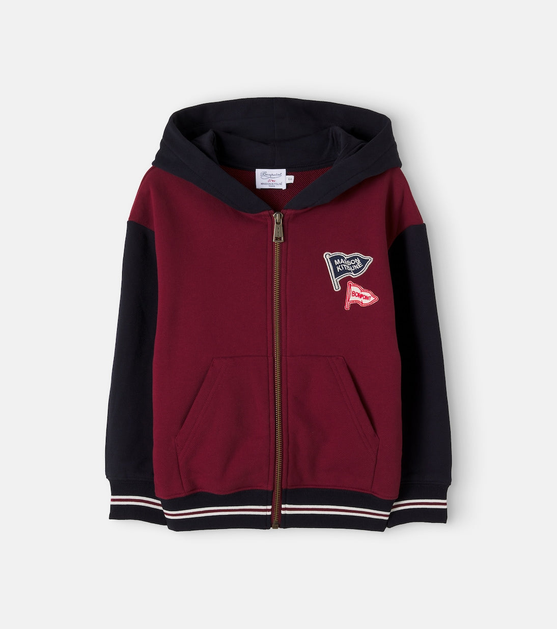 Bonpoint - x Maison Kitsuné cotton zip-up hoodie