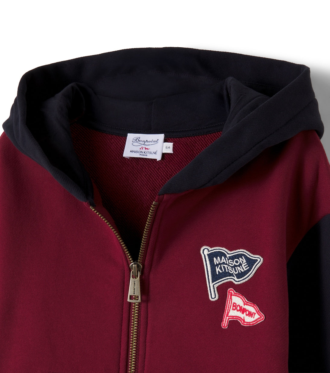 Bonpoint - x Maison Kitsuné cotton zip-up hoodie