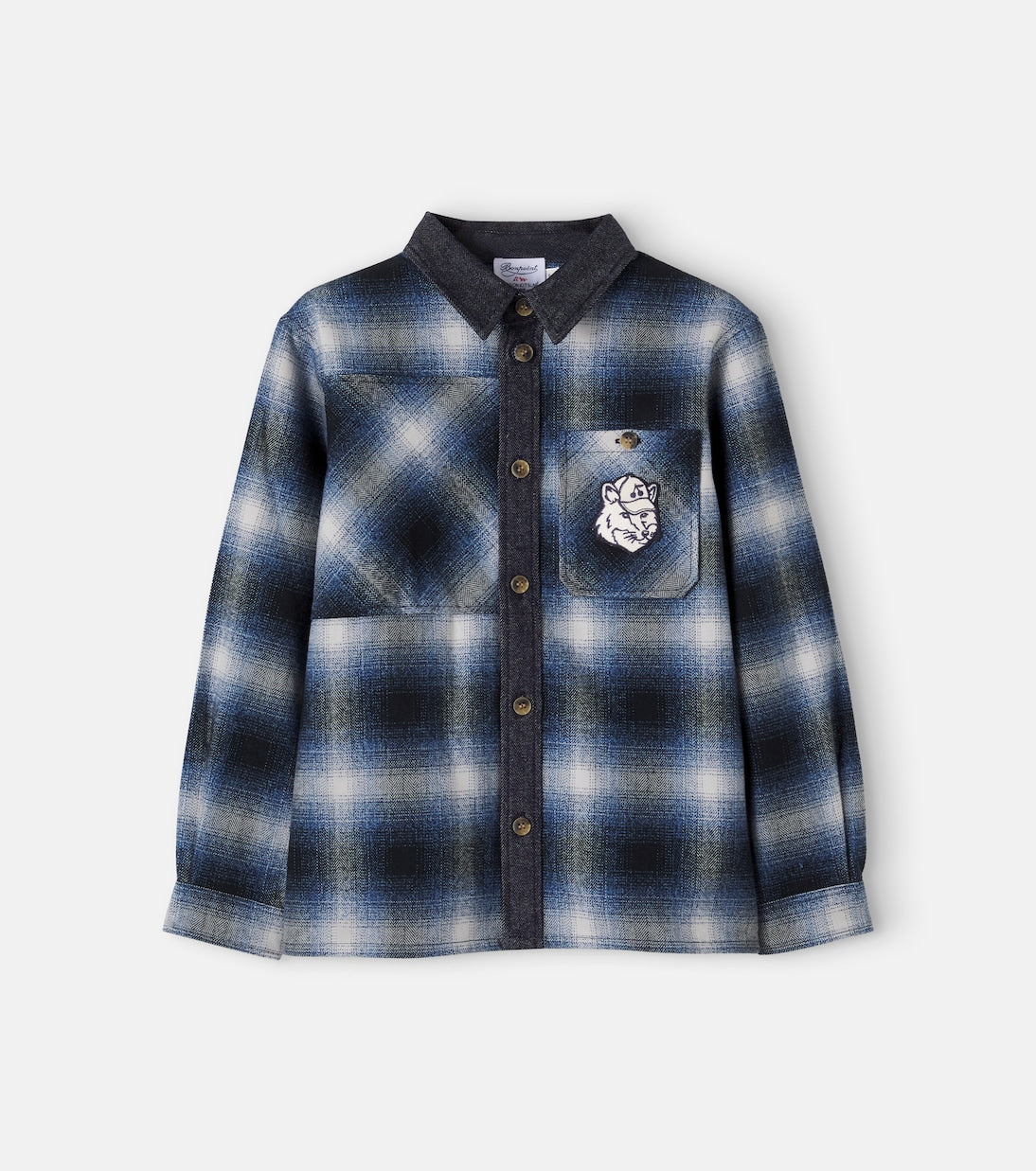 Bonpoint - x Maison Kitsuné checked cotton overshirt
