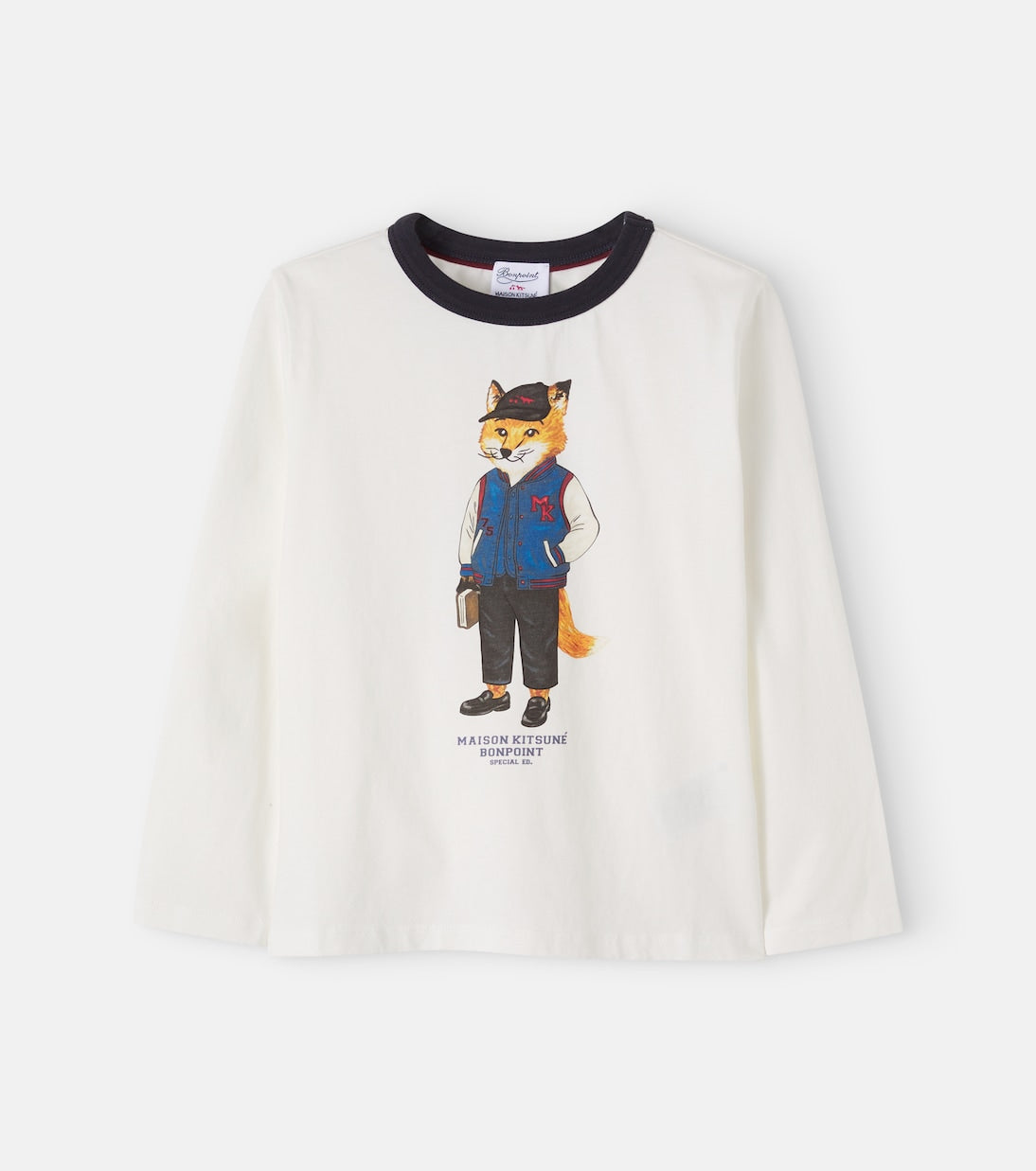 Bonpoint - x Maison Kitsuné printed cotton jersey T-shirt