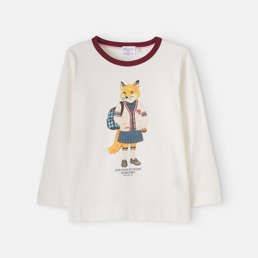 Bonpoint - x Maison Kitsuné printed cotton jersey T-shirt