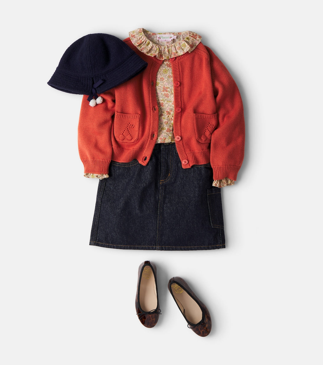 Bonpoint - x Maison Kitsuné Minnah denim skirt