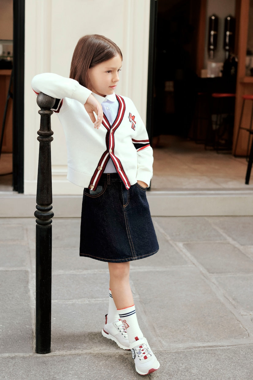 Bonpoint - x Maison Kitsuné Minnah denim skirt