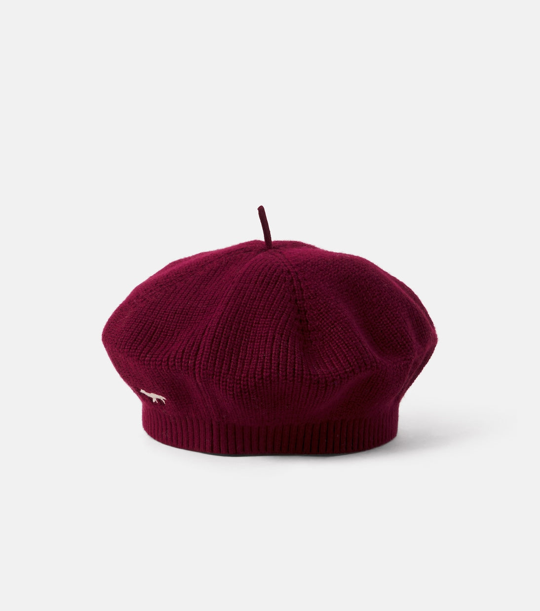 Bonpoint - x Maison Kitsuné embroidered cotton and cashmere beret
