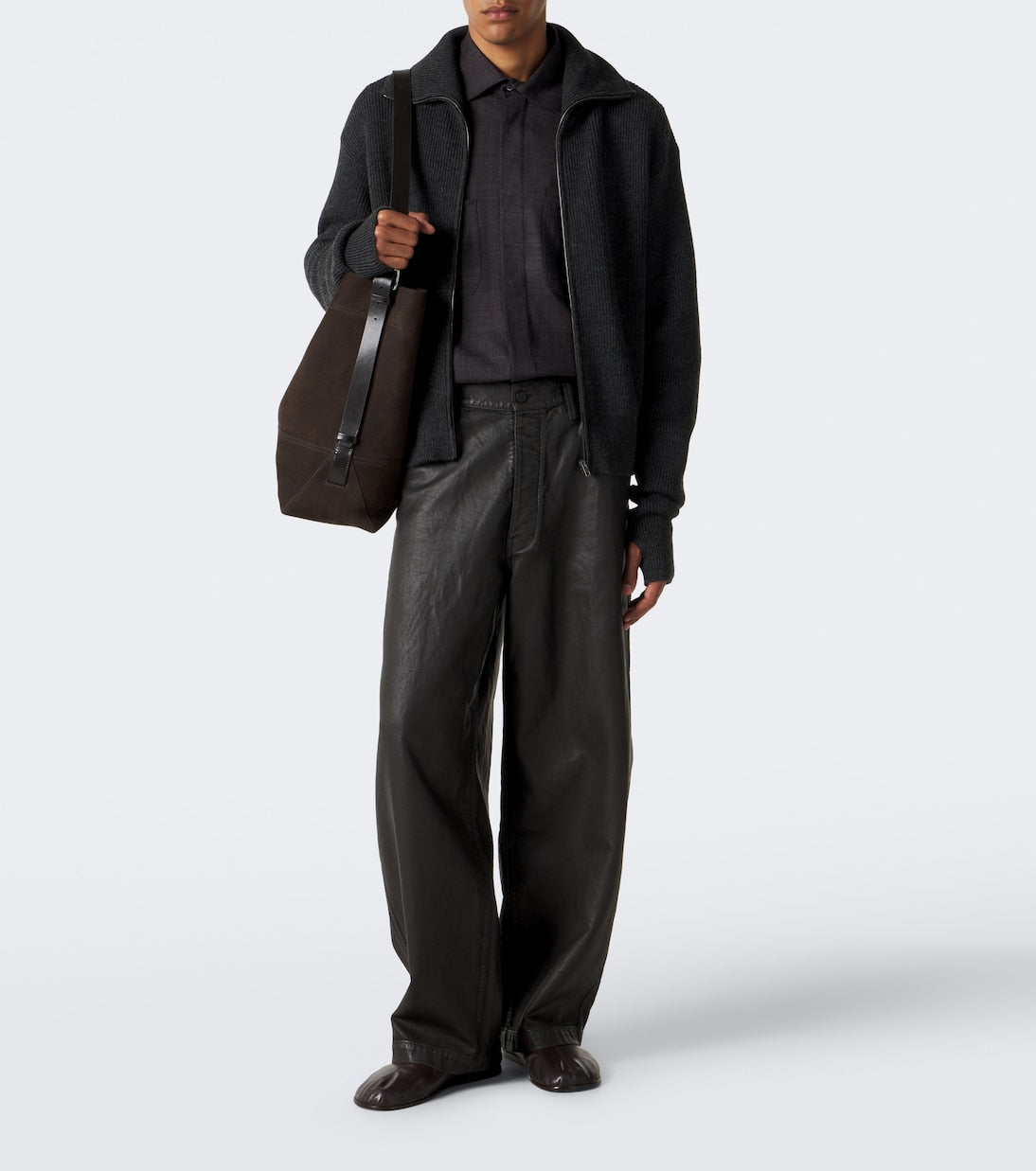 Lemaire - Leather slip-on shoes
