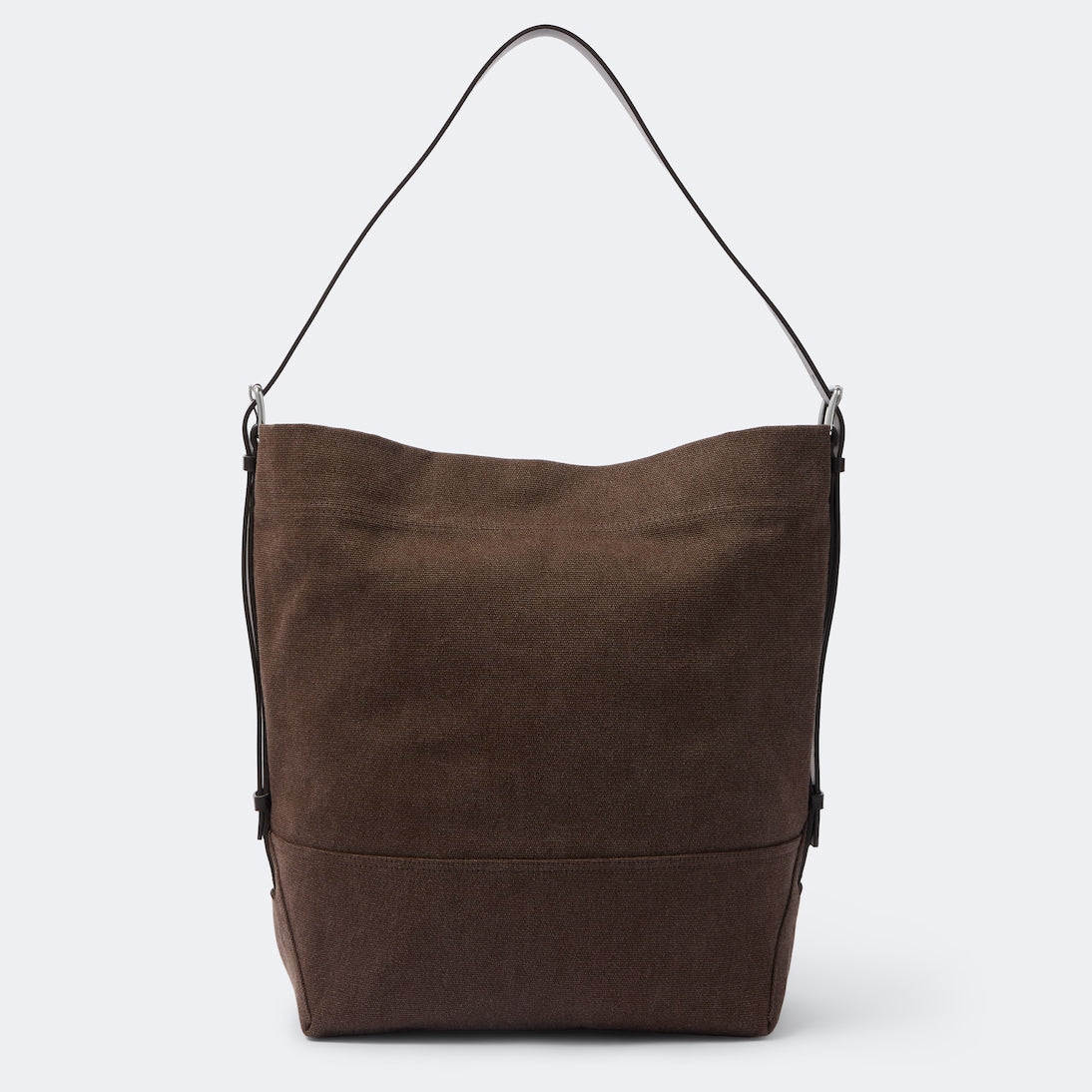 Lemaire - Belted leather-trimmed canvas tote bag