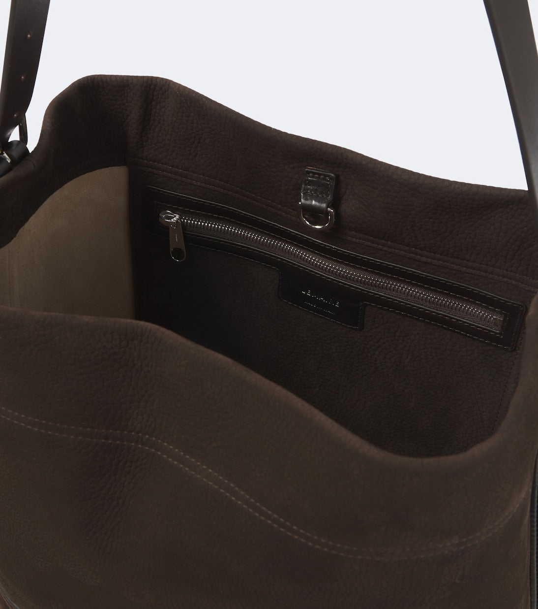 Lemaire - Belted leather tote bag