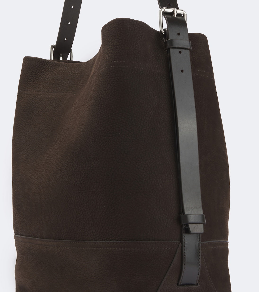 Lemaire - Belted leather tote bag
