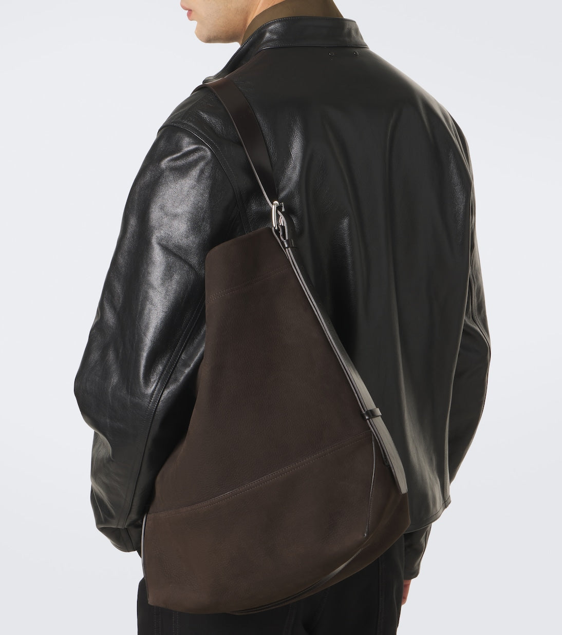 Lemaire - Belted leather tote bag
