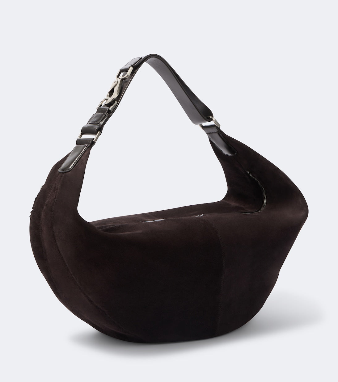 Lemaire - Quiver Clip Large suede shoulder bag