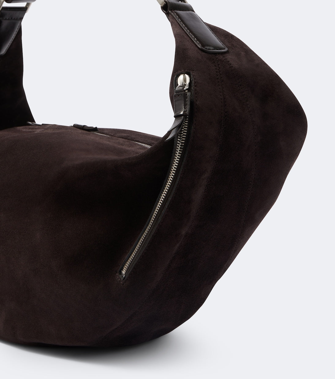 Lemaire - Quiver Clip Large suede shoulder bag